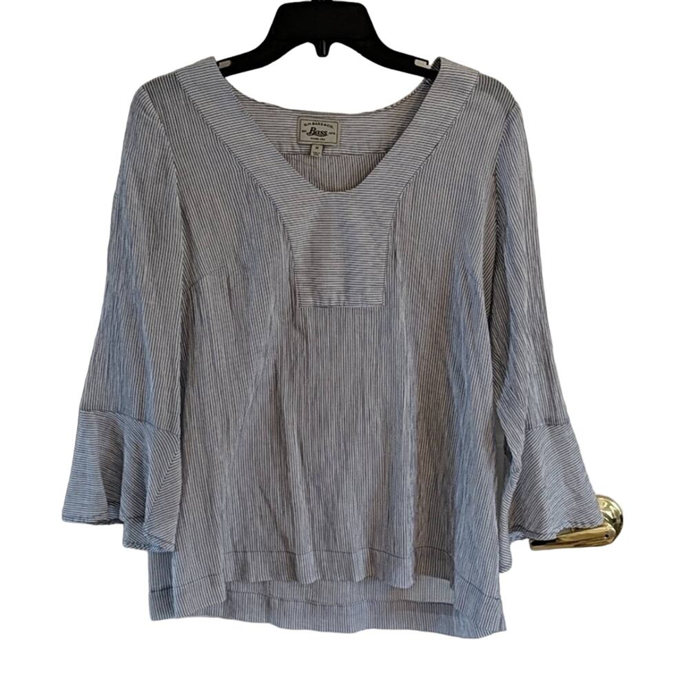 EUC Bass Gauzy Top, M